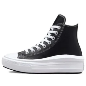 Chuck Taylor All Star Move Platform High ”Leather – Black”