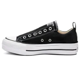 Chuck Taylor All Star Platform Slip med tjock sula ”Svart Vit”