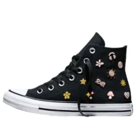 Chuck Taylor All Star Retro Embroidery ”Black New Found Bloom”
