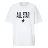 Chuck Taylor All Star T-shirt, asiatiska storlekar, ”White Black”