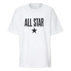 Chuck Taylor All Star T-shirt, asiatiska storlekar, ”White Black”