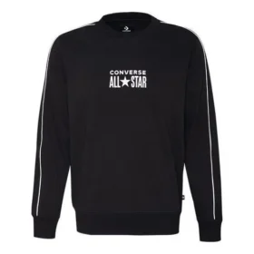 Chuck Taylor All Star Track Crew Fleece-tröja Asiatisk storlek ”Svart”
