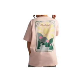 Chuck Taylor High Summer Art OS T-shirt Asiatisk storlek ”Pink Sage”