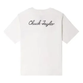 Chuck Taylor Logo Button-Up T-shirt Asiatisk storlek ”Vit”