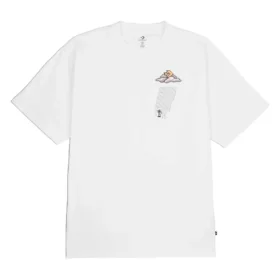 Cloud Pocket Graphic T-shirt Asiatiska storlekar ”Vit”