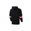 Collegiate Text Pullover Hoodie Asiatiska storlekar ”Black”