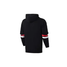 Collegiate Text Pullover Hoodie Asiatiska storlekar ”Black”