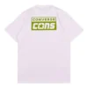 Cons T-shirt med tryck, asiatiska storlekar ”White Green”