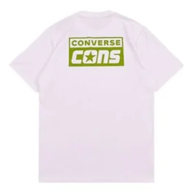Cons T-shirt med tryck, asiatiska storlekar ”White Green”