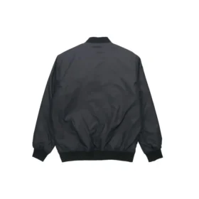 Converse Aviator baseballuniform för män, vävd, vindtät jacka med dragkedja, höst, svart