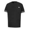 Converse City kortärmad T-shirt för män med kontrasterande färger på ärmsluten, rund hals, svart