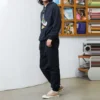 Converse enfärgade höga sportbyxor/joggingbyxor för män i svart