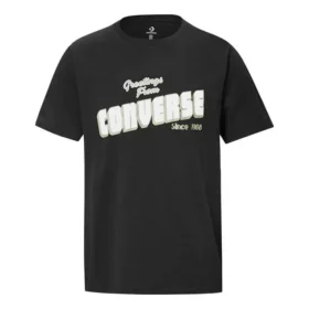 Converse Loose Alphabet Printing kortärmad casual-tröja för män, svart