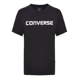 Converse Pure Cotton Alphabet kortärmad tröja för män, svart