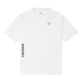 Converse Skate Loose Printing Sports Rundhalsad kortärmad vit herrtröja