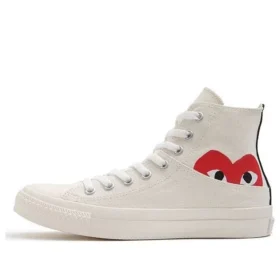 Converse x COMME des GACRONS PLAY Chuck 70 Hi Half Logo ”White”