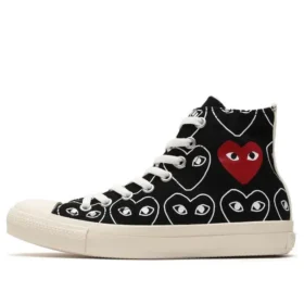 Converse x COMME des GARCONS PLAY Chuck 70 Hi Heart Print ”Black”