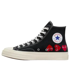 Converse x COMME des GARCONS PLAY Chuck 70 Hi ”Multi-Heart Black”