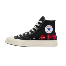 Converse x COMME des GARCONS PLAY Chuck 70 Hi ”Multi-Heart Black”
