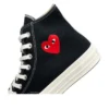 Converse x Comme des Garcons PLAY Chuck 70 Hi ”Single Heart Black”