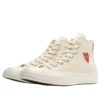 Converse x Comme des Garcons PLAY Chuck 70 Hi ”Single Heart Milk”