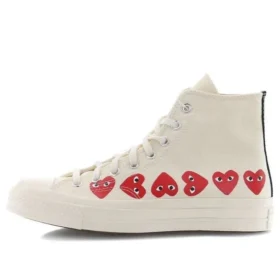 Converse x COMME des GARCONS PLAY Chuck 70 Hi Top ”Multi Heart”