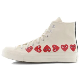 Converse x COMME des GARCONS PLAY Chuck 70 Hi Top ”Multi Heart”