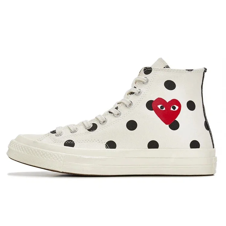 Converse x COMME des GARCONS PLAY Chuck 70 Hi ”White Polka Dot” Converse x COMME des GARCONS PLAY Chuck 70 Hi ”White Polka Dot”