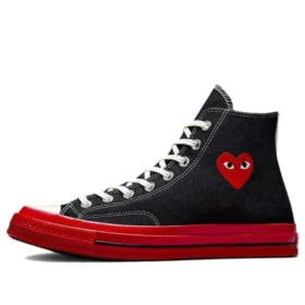 Converse x COMME des GARCONS PLAY Chuck 70 High ”Black Red”