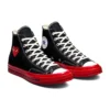 Converse x COMME des GARCONS PLAY Chuck 70 High ”Black Red”