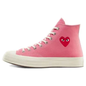 Converse x COMME des GARCONS PLAY Chuck 70 High ”Bright Pink”