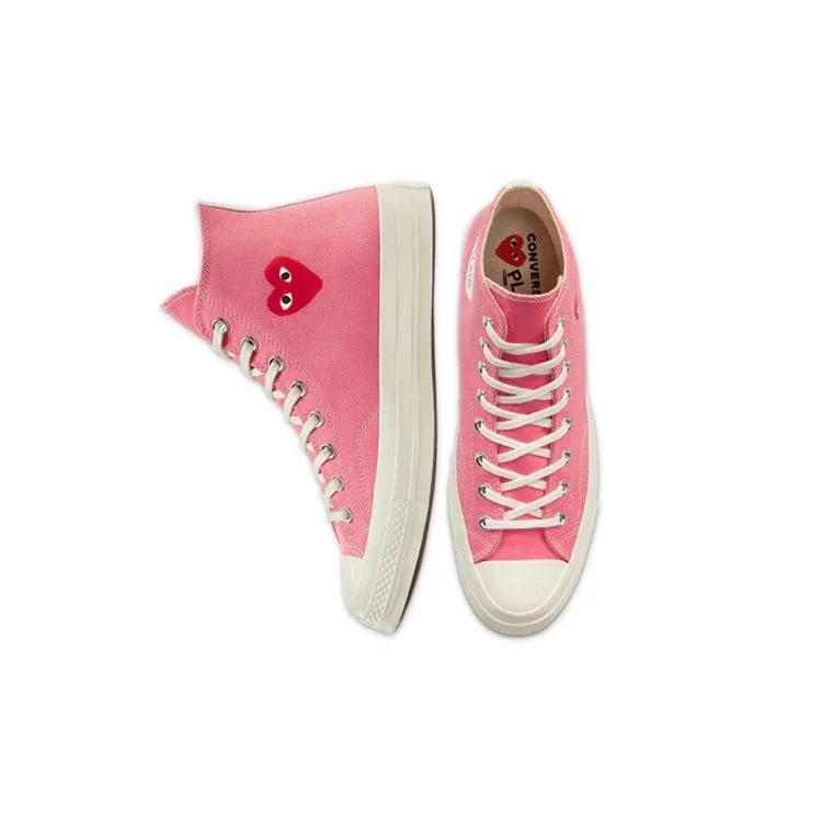 Converse x COMME des GARCONS PLAY Chuck 70 High ”Bright Pink” Converse x COMME des GARCONS PLAY Chuck 70 High ”Bright Pink”