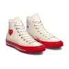 Converse x COMME des GARCONS PLAY Chuck 70 High ”Pristine Red”