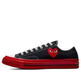 Converse x COMME des GARCONS PLAY Chuck 70 Low ”Black Red”