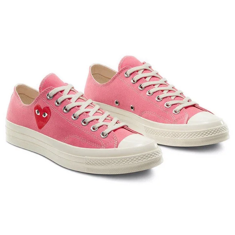 Converse x COMME des GARCONS PLAY Chuck 70 Low ”Bright Pink” Converse x COMME des GARCONS PLAY Chuck 70 Low ”Bright Pink”
