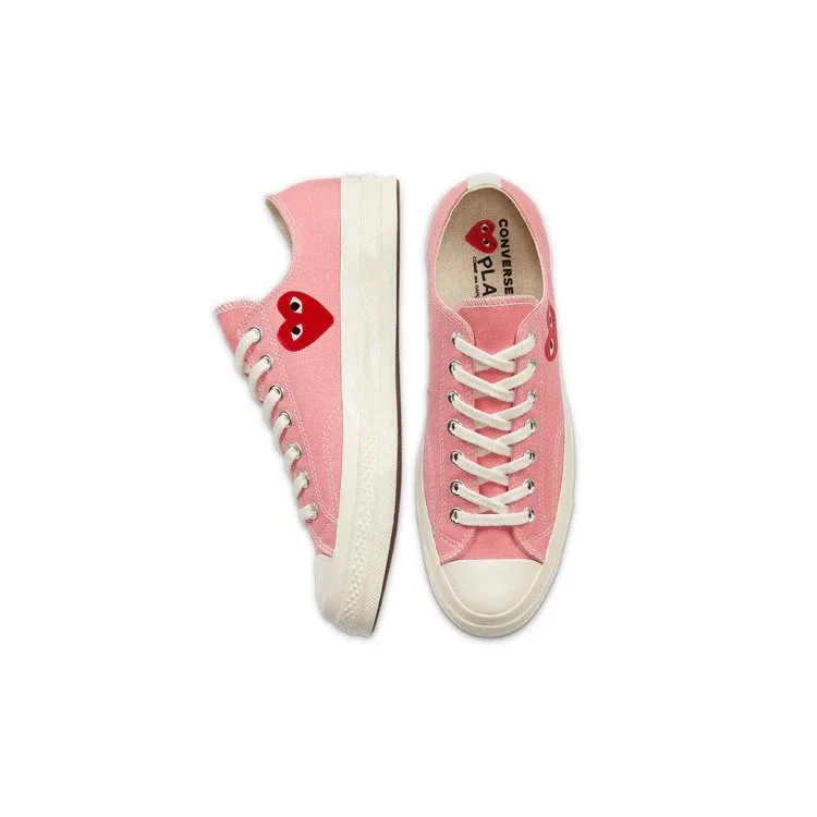 Converse x COMME des GARCONS PLAY Chuck 70 Low ”Bright Pink” Converse x COMME des GARCONS PLAY Chuck 70 Low ”Bright Pink”