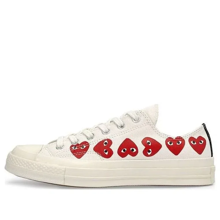 Converse x COMME des GARCONS PLAY Chuck 70 Low Multi Heart ”White Red” Converse x COMME des GARCONS PLAY Chuck 70 Low Multi Heart ”White Red”