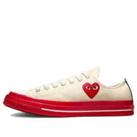 Converse x COMME des GARCONS PLAY Chuck 70 Low ”Pristine Red”