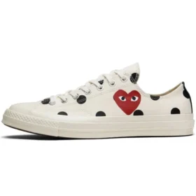 Converse x COMME des GARCONS PLAY Chuck 70 Low ”White Polka Dot”