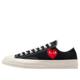 Converse x Comme des Garcons PLAY Chuck 70 Ox ”Single Heart Black”