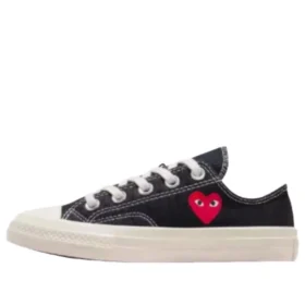 Converse x Comme des Garcons PLAY Chuck 70 Ox ”Single Heart Black”