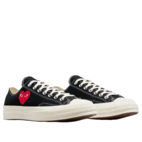 Converse x Comme des Garcons PLAY Chuck 70 Ox ”Single Heart Black”