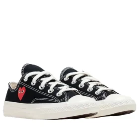 Converse x Comme des Garcons PLAY Chuck 70 Ox ”Single Heart Black”