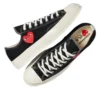 Converse x Comme des Garcons PLAY Chuck 70 Ox ”Single Heart Black”