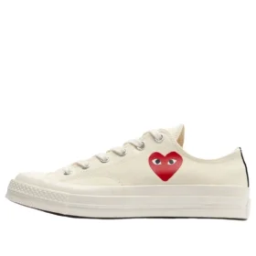 Converse x Comme des Garcons PLAY Chuck 70 Ox ”Single Heart Milk”