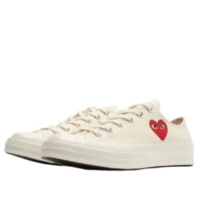 Converse x Comme des Garcons PLAY Chuck 70 Ox ”Single Heart Milk”