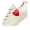 Converse x Comme des Garcons PLAY Chuck 70 Ox ”Single Heart Milk”
