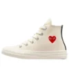 Converse x Comme des Garcons PLAY Single Heart Chuck 70 Hi ”Milk”