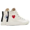 Converse x Comme des Garcons PLAY Single Heart Chuck 70 Hi ”Milk”