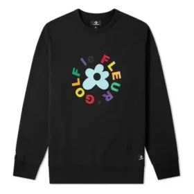 Converse x Golf Le Fleur Crew Sweatshirt Asiatisk storlek ”Black”